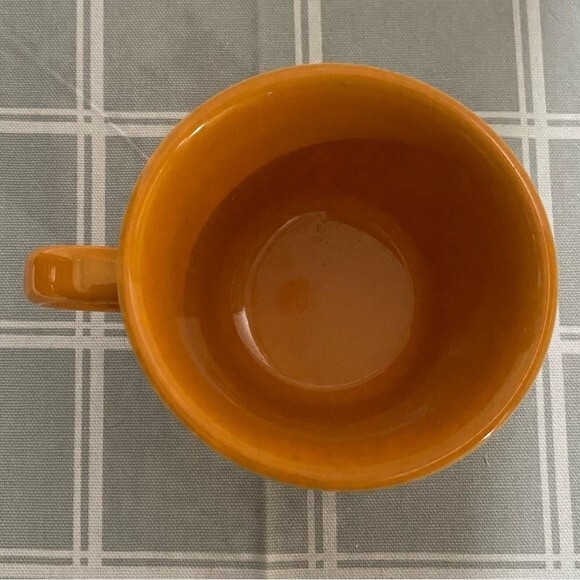Fiestaware HLC USA Replacement Tangerine Orange Ring Handle Coffee Mug Tea Cup - Picture 8 of 8